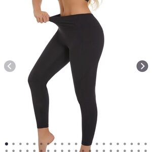 Women's Black Leggings bamboo